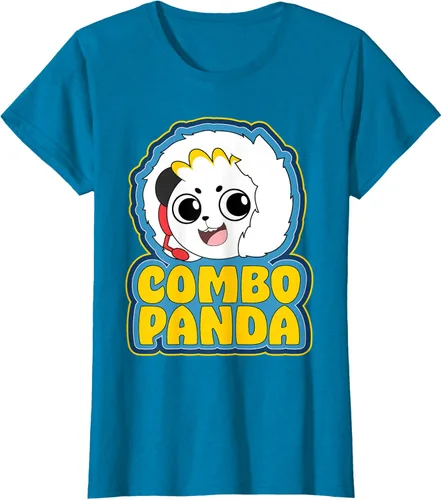 Vista 92 de Ryan's World Arctic Adventures Combo Panda Camiseta, Azul / Patchwork, S Azul Marino