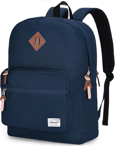 Vista 10 de RAVUO Mochila escolar para adolescentes, niños y niñas, grande de 20 litros, resistente al agua, 15.6 pulgadas, con bolsillo trasero antirrobo, 10