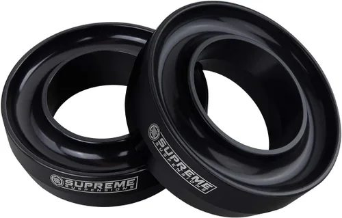 Vista 3 de Suspensiones supremas: kit de nivelación 2WD Dodge Ram 1500 para parte delantera, bobina, espaciadores, Negro