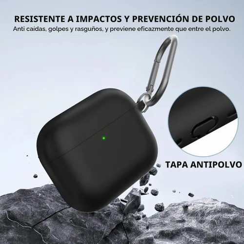 Vista 6 de AhaStyle Funda Protectora para AirPods Pro 3 (2025) con Kit de Limpieza, Funda de Silicona Suave para AirPods Pro de 3ª