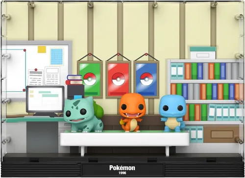 Vista 2 de Funko Pop Moments Deluxe: Pokemon - Starters - Bulbasaur, Charmander, Squirtle - Figura de vinilo coleccionable - Idea de regalo - Producto