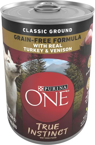 Vista 14 de Purina ONE Alimento húmedo para perros con alto contenido de proteínas True Instinct Cortes tiernos en salsa de comida para perros con carne de res