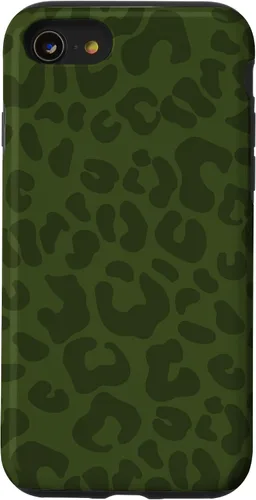 Vista 18 de Olive Military Green Cheetah Leopard Print Animal Skin Case for iPhone 17