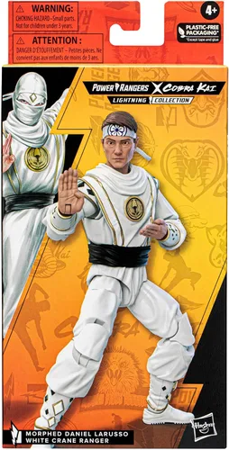 Vista 5 de Hasbro - Power Rangers X Cobra Kai Lightning Collection Morphed Daniel LaRusso White Crane Ranger