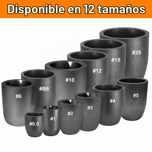 Vista 7 de Nelyrho #0.5-0.5KG Graphite Crucible for Melting Metal
