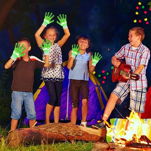 Vista 4 de WEICHUANGXIN Light Up LED Gloves New Fun Cool Party Favor Hot Toys Cool Toys Christmas Birthday Gifts for Boys Girls