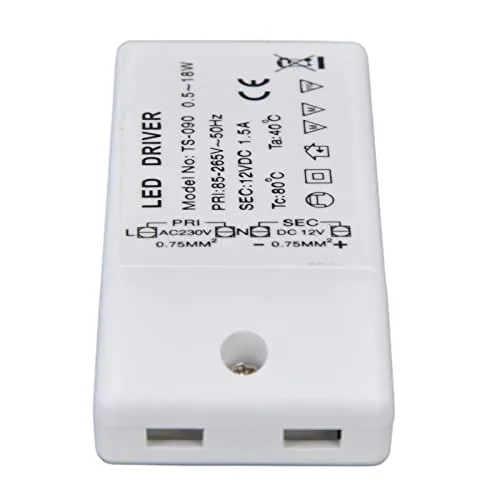 Vista 7 de Transformador LED 18W 12VDC Controlador LED de corriente constante para gabinete Luz DIY Lámpara AC 85‑265V