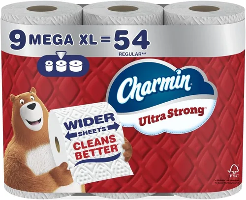 Vista 19 de Charmin Ultra Strong - Papel higiénico, Mega rollo, 18 rollos de 286 hojas por rollo