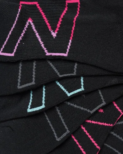 Vista 4 de New Balance Calcetines deportivos para mujer - Calcetines tobilleros de corte de cuarto (12 unidades)