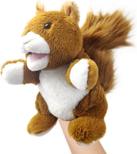 Vista 11 de Marionetas de mano, títeres de oso, marionetas de mano de animales de 10 pulgadas para niños, marioneta de mano para niños pequeños de 1 a 3 años