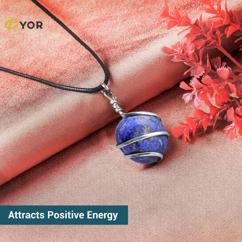 Vista 68 de PYOR Collar con colgante curativo de Reiki de cristal, gemas de buena suerte, prosperidad, riqueza, piedras preciosas naturales, collares de buena