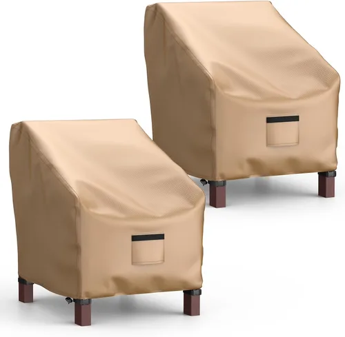 Vista 9 de Mrrihand - Fundas impermeables para sillas de patio, fundas para asiento profundo, resistentes al aire libre