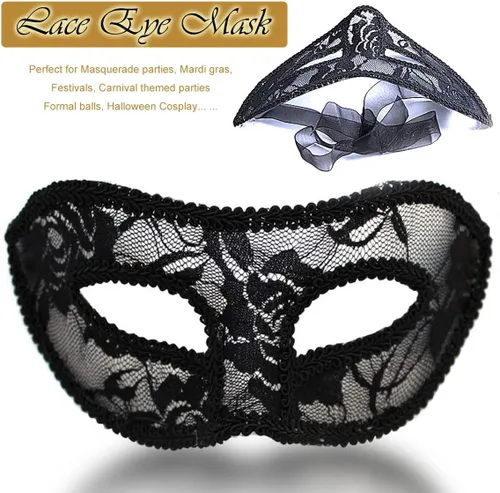 Vista 3 de Máscara de mascarada para parejas, mujeres, con diamantes de imitación de metal, veneciano, bonita fiesta de noche, baile de graduación, máscara