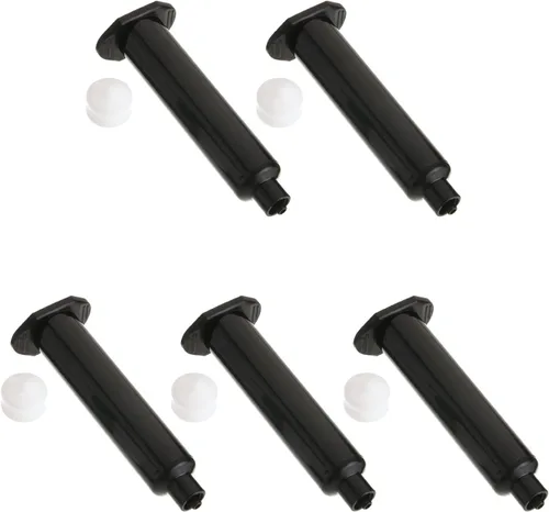Vista 6 de Auniwaig 5 unids 3cc dispensador de soldadura pegamento conos accesorios 0.1 fl oz máquina dispensadora tubo adhesivo negro dispensador líquido