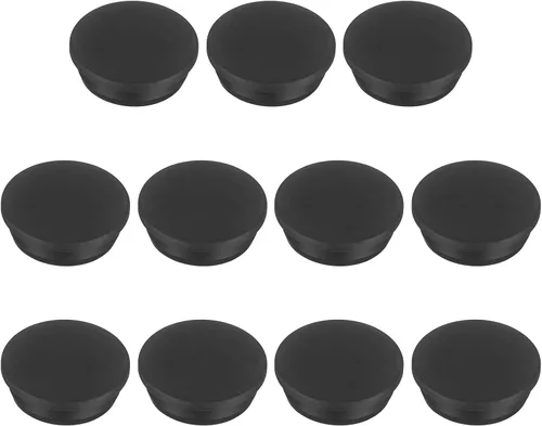 Vista 123 de MECCANIXITY - Tapones de silicona en forma de T (26mm, 1 pulgada de diámetro), color negro