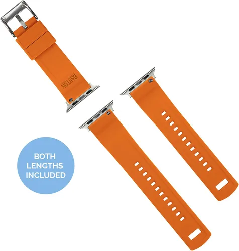Vista 5 de Barton Watch Bands - Extensibles de silicona Elite para reloj - Accesorios y adaptadores negros con deposición física de vapor, de liberación