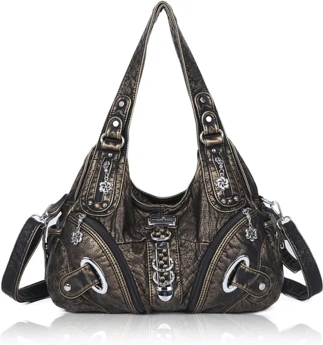Vista 16 de Angelkiss Hobo Carteras y bolsos para mujeres Bolso de mano para mujeres Carteras grandes Bolsos de hombro diarios Purses, handbags, Handbag