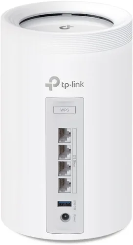 Vista 2 de TP-Link Deco BE65 (paquete de 1), BE9300 Mbps, 4 puertos de 2.5 Gbps, canales de 320 MHz, funciona en una banda de 6 GHz, conectividad de hasta 200