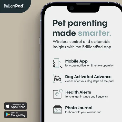 Vista 5 de BrilliantPad Orinal inteligente para interior para perros pequeños Auto limpieza con control de olores, monitoreo de salud AI, alternativa al