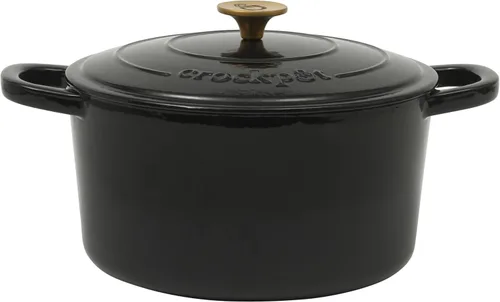 Vista 17 de Crock-Pot Horno Holandés Artesanal Redondo de Hierro Fundido Esmaltado, 3 Cuartos, Aqua