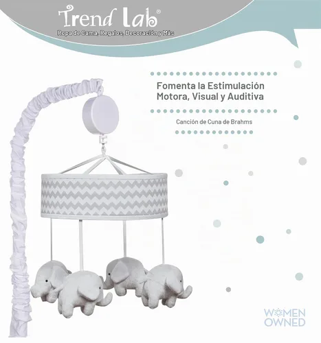 Vista 2 de Móvil Trend Lab, paquete de de 1 Gris (Dove Gray)