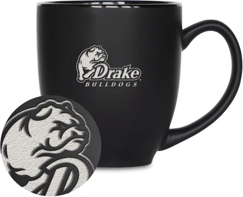 Vista 414 de Rico Industries - Taza de cerámica mate negra con grabado láser estándar de 15oz para NCAA (escuelas T & U) - Para bebidas calientes o frías
