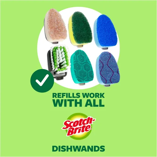 Vista 9 de Scotch-Brite Varita de cocina antiarañazos, 1 varita para platos, lo mejor para ollas y sartenes antiadherentes, mantiene las manos fuera