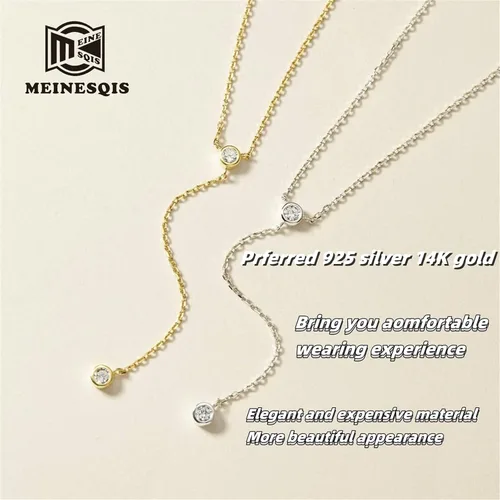 Vista 6 de Women's Necklace 14K Gold Necklace Jewelry Y Shaped Necklace for Women,10-19in Adjustable Handmade Necklace Lariat Necklace, Jewelry Necklace