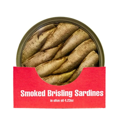 Vista 4 de MW Polar Sardinas Brisling Ahumadas en Aceite de Oliva, de 4.23 Oz - Paquete de 12