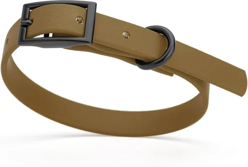 Vista 41 de Dogline Biothane - Collar impermeable para perro con hebilla de liberación rápida, resistente cincha de nailon recubierta con resistente y a prueba
