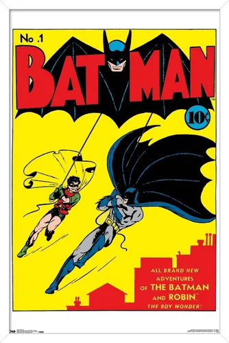 Vista 13 de Trends International DC Comics - Póster de pared de Batman con portada #1, 22.375 x 34 pulgadas, versión premium sin marco