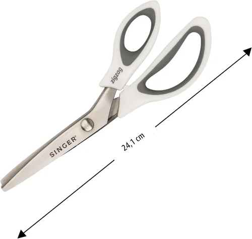Vista 3 de SINGER Tijeras de 9" con dientes para tela - Tijeras en zigzag para tela