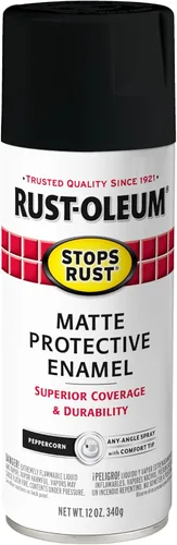 Vista 78 de Rust-Oleum 7776830 - Pintura en aerosol para prevención del óxido, 12 onzas, negro plano