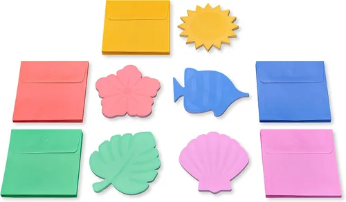 Vista 2 de American Greetings Tarjetas en blanco de un solo panel con sobres, verano (100 unidades)