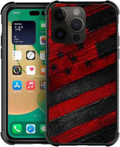 Vista 40 de DJSOK Funda para iPhone 11, Fundas para iPhone 11 con diseño de bandera de la policía estadounidense para hombres y mujeres, Funda trasera