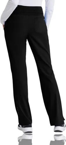 Vista 2 de BARCO One. Pantalón de uniforme médico, de pierna recta, tipo cargo, con 4 bolsillos, para mujer.