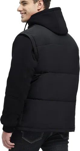 Vista 3 de Abrigos de Invierno para Hombres Chaquetas de Invierno Resistentes al Agua Abrigadas Gruesas Aisladas con Capucha Abrigo a Prueba de Viento