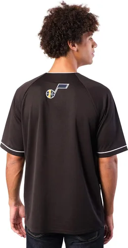 Vista 2 de Ultra Game Camiseta de béisbol oficial de la NBA con botones y botones para hombre