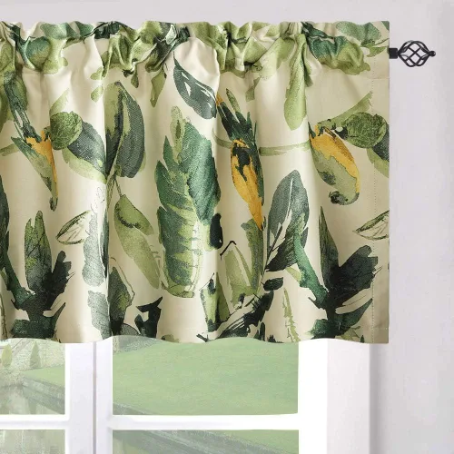 Vista 9 de Leeva Cortinas opacas para puerta corredera, cortinas de bloqueo de luz con hojas de serie azul, cortinas pesadas para ventanas de guardería, 2