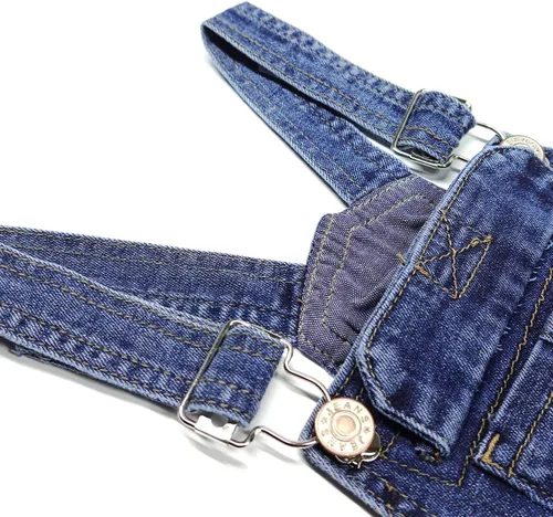 Vista 5 de KIDSCOOL SPACE Pantalones cortos para niñas, pantalones cortos de mezclilla elásticos para bebés