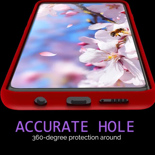 Vista 4 de Funda de goma para Samsung Galaxy S10 Plus, funda de silicona líquida para s10+ de doble capa híbrida de policarbonato duro de silicona suave, funda