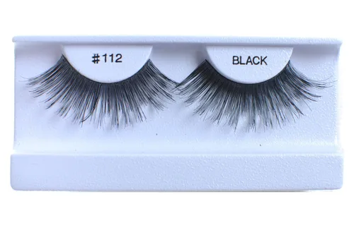 Vista 44 de 100 pares de pestañas postizas 100% cabello humano negro natural #412