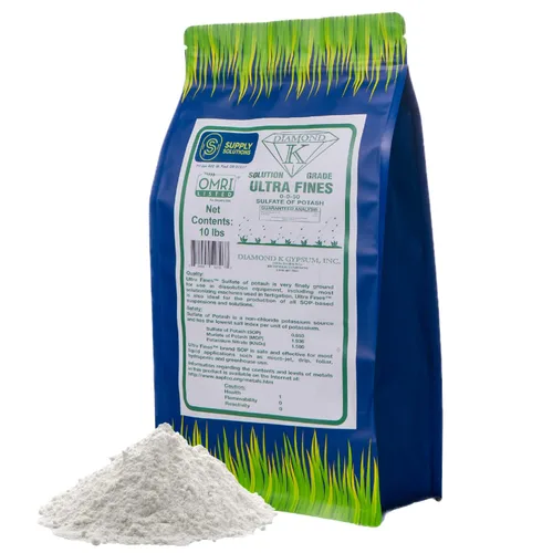 Vista 10 de Supply Solutions Sulfato de potasa 0-0-50 - Fertilizante orgánico de potasa - Adecuado para fertirrigación, sistemas de goteo, foliar, hidroponía