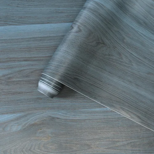 Vista 13 de BOMENG Rollo de Papel de Contacto de Madera de Nogal Grueso Marrón con Textura de Grano de Madera Despegar y Pegar Papel Tapiz Autoadhesivo Película