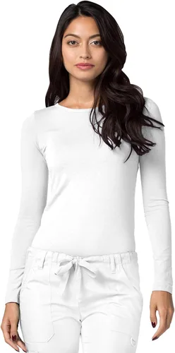 Vista 2 de Adar Uniforms - Juego de 3 camisetas de mujer manga larga para utilizar debajo del uniforme