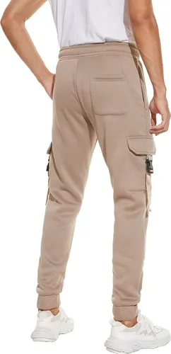Vista 5 de IGEEKWELL Pantalones deportivos tipo cargo de forro polar para hombre