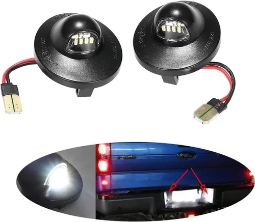 Vista 6 de 2 luces LED para matrícula, luces traseras compatibles con Ford F150 2015, 2016, 2017, 2018, 2019, 2020, 2021, Ford Raptor 2017 en adelante, 6000 K