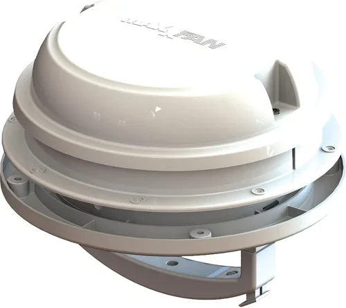 Vista 7 de MAXXAIR Maxxfan Dome Ventilador de ventilación redondo de 12 V de 6 pulgadas, solución compacta para ventilación de techo o pared lateral, solo Negro