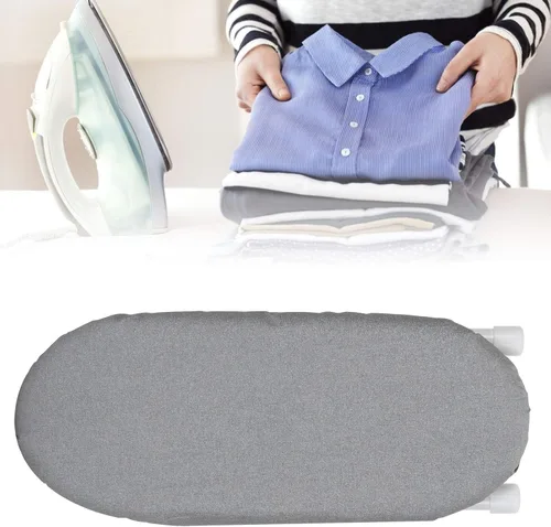 Vista 4 de Tabla de planchar, tabla de planchar de mesa con patas plegables y cubierta de algodón, mini tabla de planchar, puños plegables