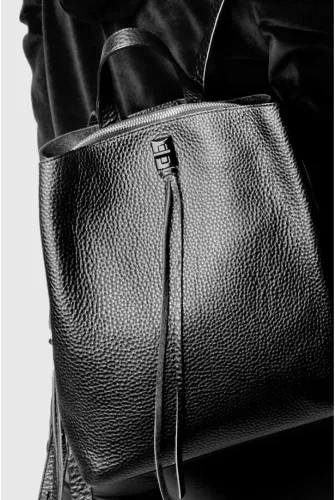 Vista 6 de Rebecca Minkoff Darren Backpack - Mochila de cuero para mujer, mochila de moda para mujer, correa de hombro ajustable, bolso de mochila elegante